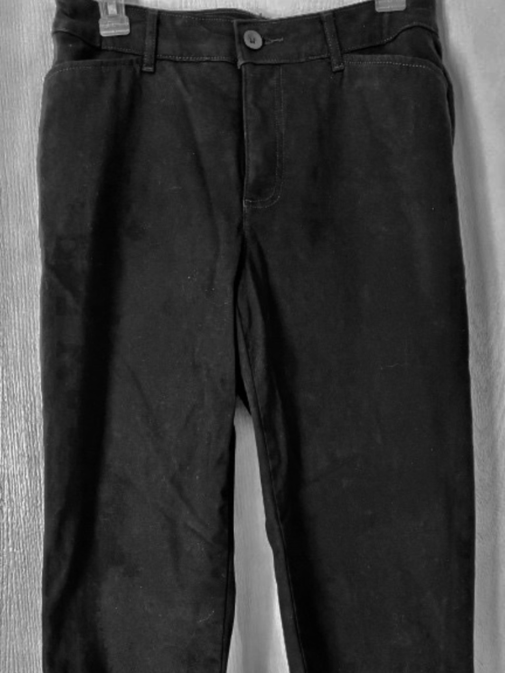 St. John's Bay Crop Pants Black Size 8 Cotton Blend